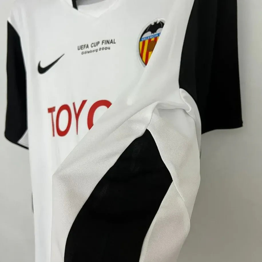 Valencia CF 2003-04 Retro Home Jersey | Classic White Kit | S–3XL | Fast Shipping