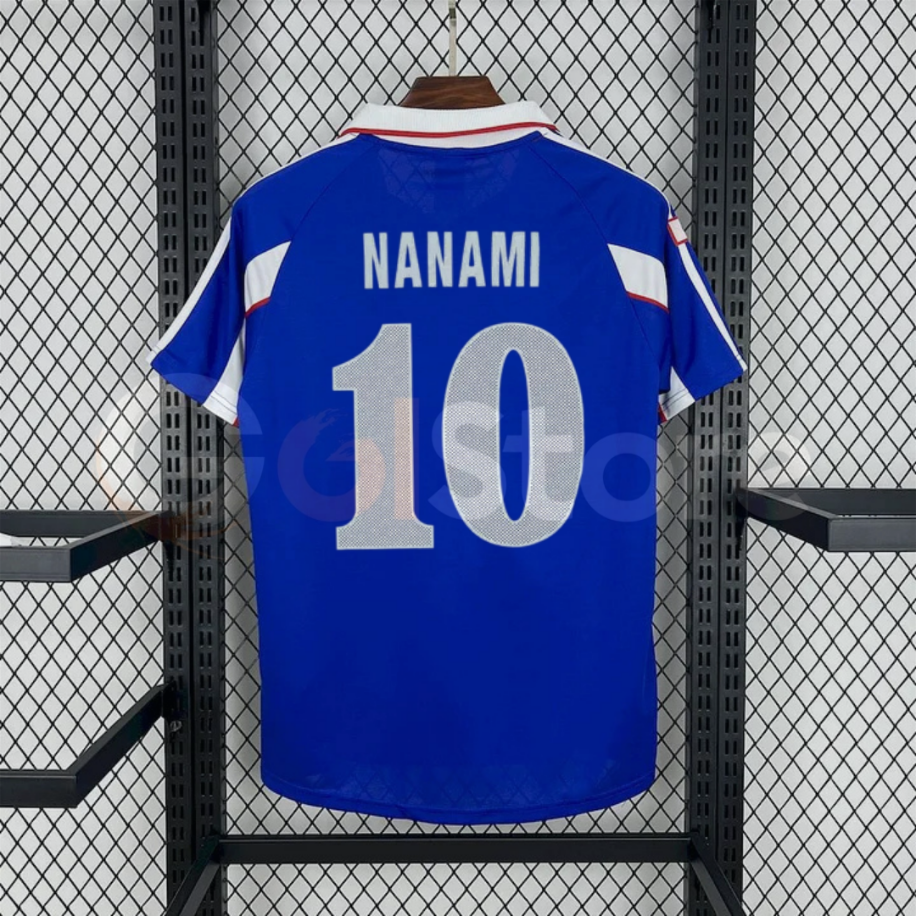 Maillot de football rétro domicile du Japon 2000, n°10 Nanami – Manches courtes Unisexe S-2XL