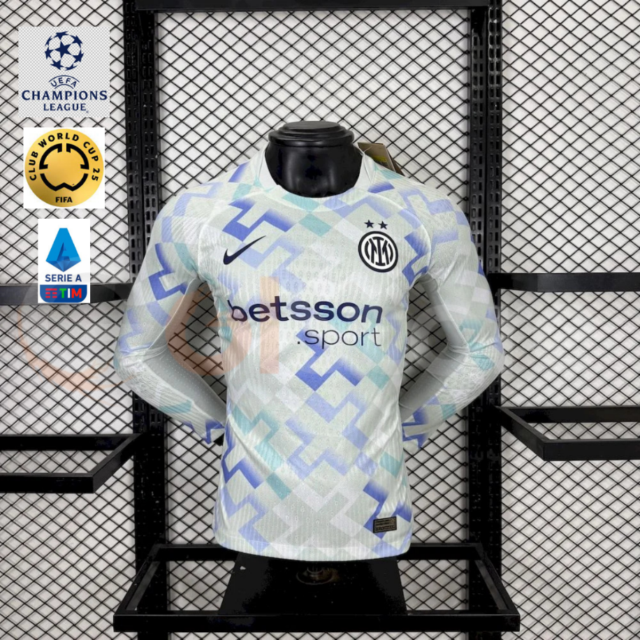 Inter Milan 2025/26 Professional Second Away Long Sleeve No.2 Dumfries Jersey – Football Shirt S–2XL