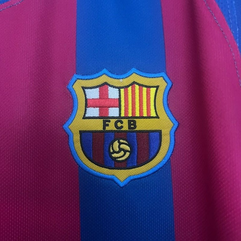 FC Barcelona 2005-2006 Retro Home Jersey #20 Deco – Classic Short Sleeve Football Shirt S-2XL