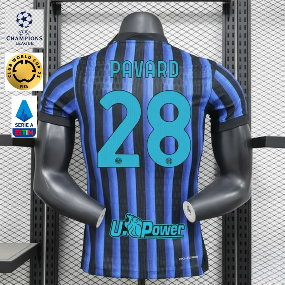 2025-26 Inter Milan Home Jersey #28 Pavard | Player Version | S–3XL | Fast Shipping