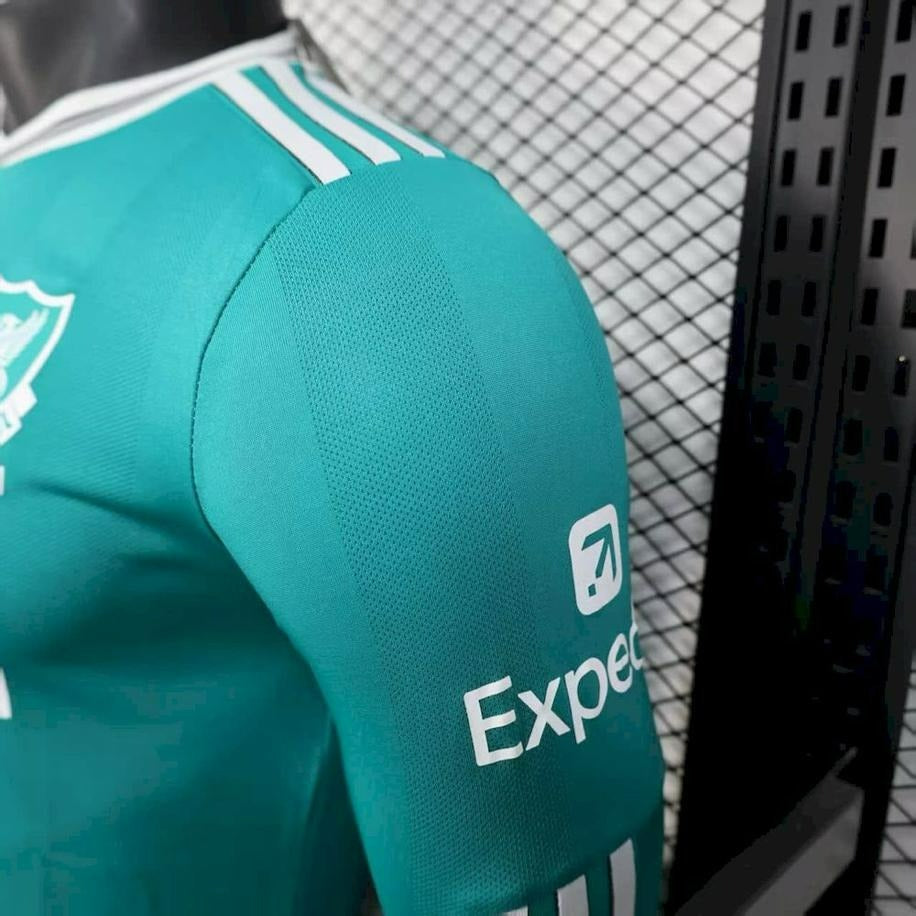 Liverpool 2025-2026 Professional Green Long Sleeve #11 Mohamed Salah Jersey – S-2XL