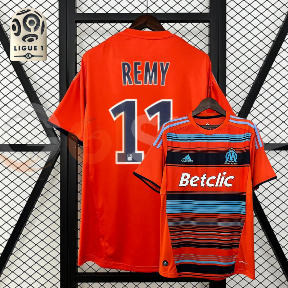 Marseille 2011-12 Retro Third Away Jersey #11 Loïc Rémy – Classic OM Short Sleeve Football Shirt
