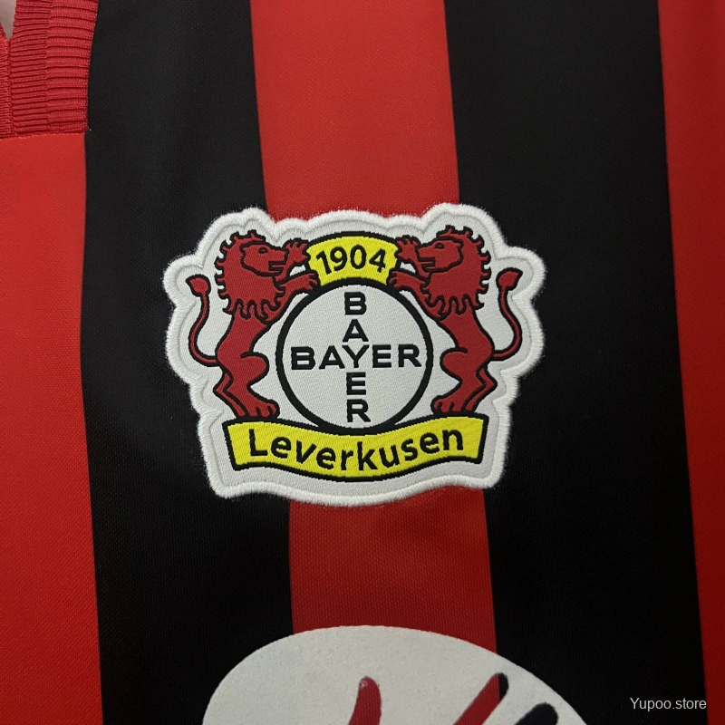 Bayer Leverkusen 2001-02 Retro Home Jersey | UCL & Bundesliga Patch