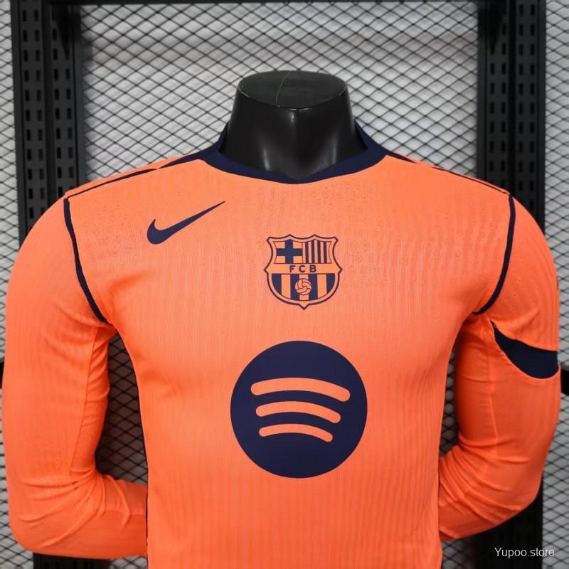 FC Barcelona 2025-26 Third Professional Long Sleeve Jersey | Custom Name & Number | UCL & La Liga
