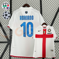 Inter Milan 2007-2008 Retro Third Away Short Sleeve Jersey #10 Adriano Serie A UCL Patch Personalized Rare