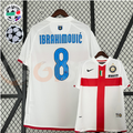 Inter Milan 2007-2008 Retro Third Away Short Sleeve Jersey #8 Ibrahimovic Serie A UCL Patch Personalized Rare