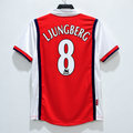 Arsenal FC 2003-2004 Retro Home Jersey | Freddie Ljungberg #8 Men's Soccer Shirt - Short Sleeve "The Invincibles" Edition with Premier League Patches