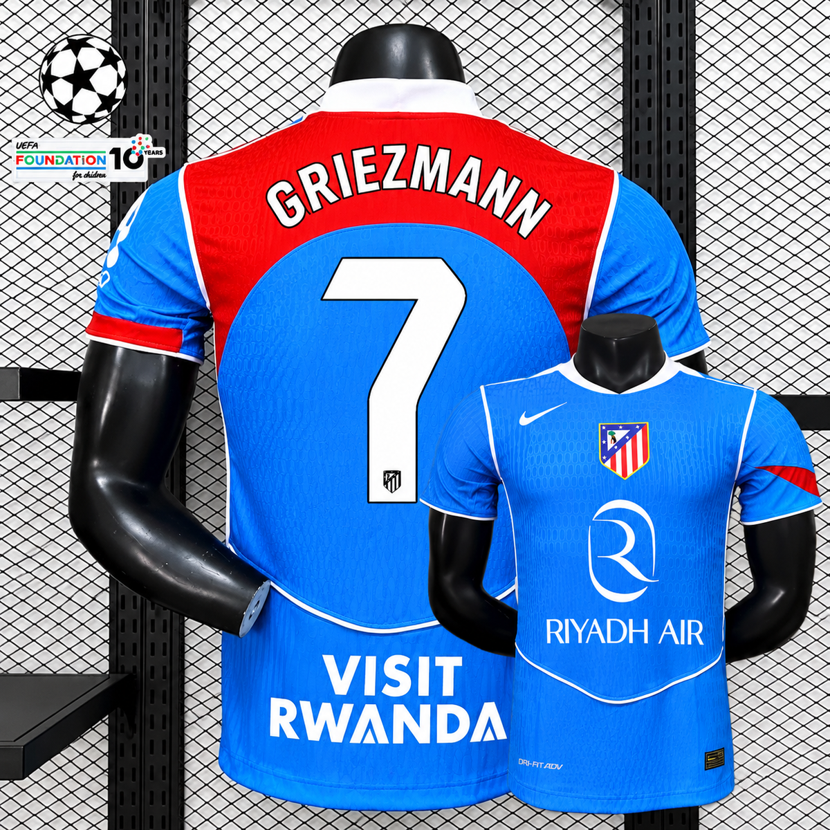 Atlético Madrid 2025-26 Third Away Jersey – Griezmann 7 | Short Sleeve | S–2XL