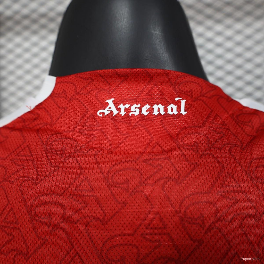 Arsenal 2025-26 Home Long Sleeve Jersey | Customizable | UCL & Premier League