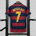 Arsenal FC 2007-2008 Retro Away Jersey | Tomáš Rosický #7 Men's Soccer Shirt - Short Sleeve White Edition with Optional UEFA Champions League Patches