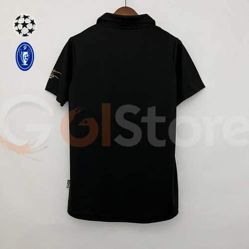 2002/03 Real Madrid Retro Away Black Jersey UCL Patch Personalized