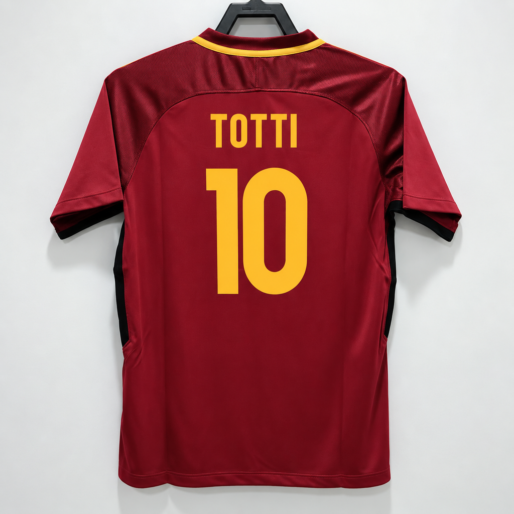 Retro AS Roma 2017-18 Home Jersey #10 Totti