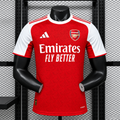 Arsenal FC 2025-2026 Authentic Home Jersey | Custom Name & Number Men's Match Shirt - Short Sleeve Gothic Edition with Optional UCL or Premier League Patches
