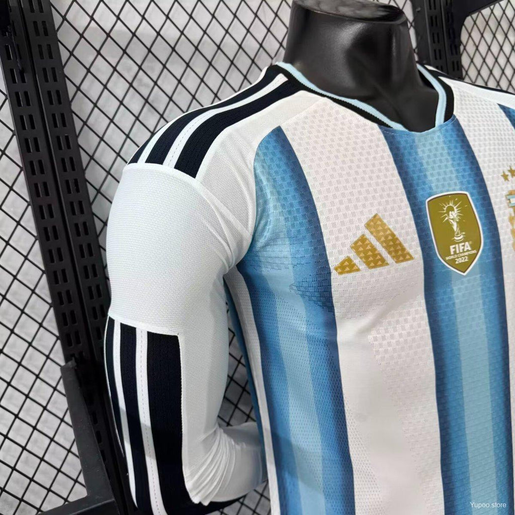 Argentina 25-26 Home Long Sleeve Pro Jersey