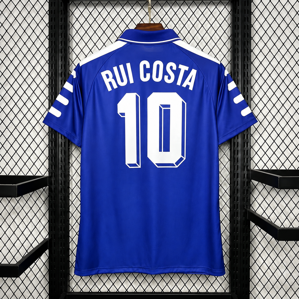 Retro Fiorentina 1998-99 Home Jersey Short Sleeve #10 Rui Costa
