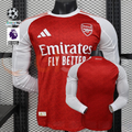 Arsenal 2025-26 Home Long Sleeve Jersey | Customizable | UCL & Premier League