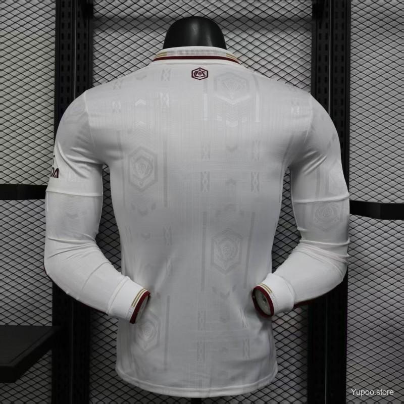 Arsenal FC 2025-2026 Third Jersey | Custom Name & Number Men's Soccer Shirt - Long Sleeve Player Edition with Premier League & UEFA Patches