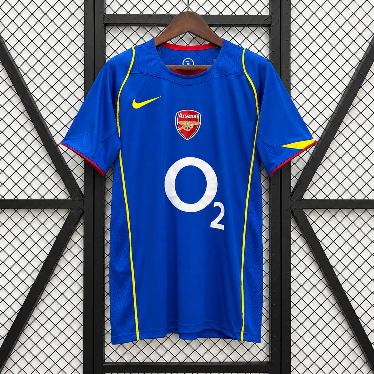 Arsenal FC 2004-2005 Retro Away Jersey | Custom Name & Number Short Sleeve Football Shirt with Premier League & UEFA Patches