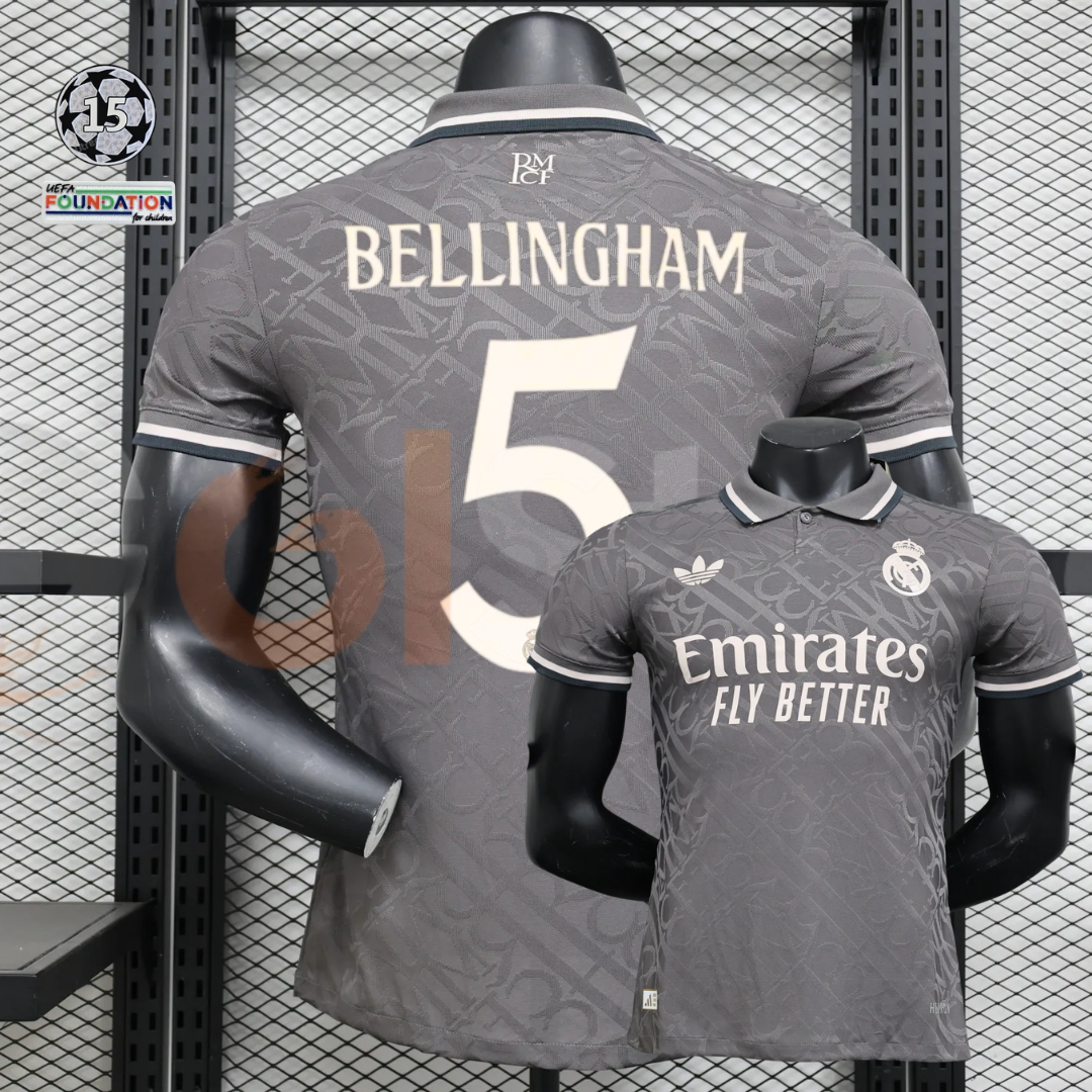 2024/25 Real Madrid Player Version Third Jersey #5 Bellingham UCL Personalized
