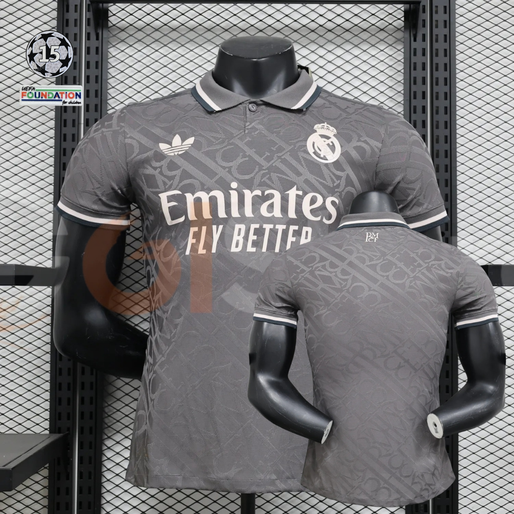 2024/25 Real Madrid Player Version Third Jersey UCL Patch Personalized