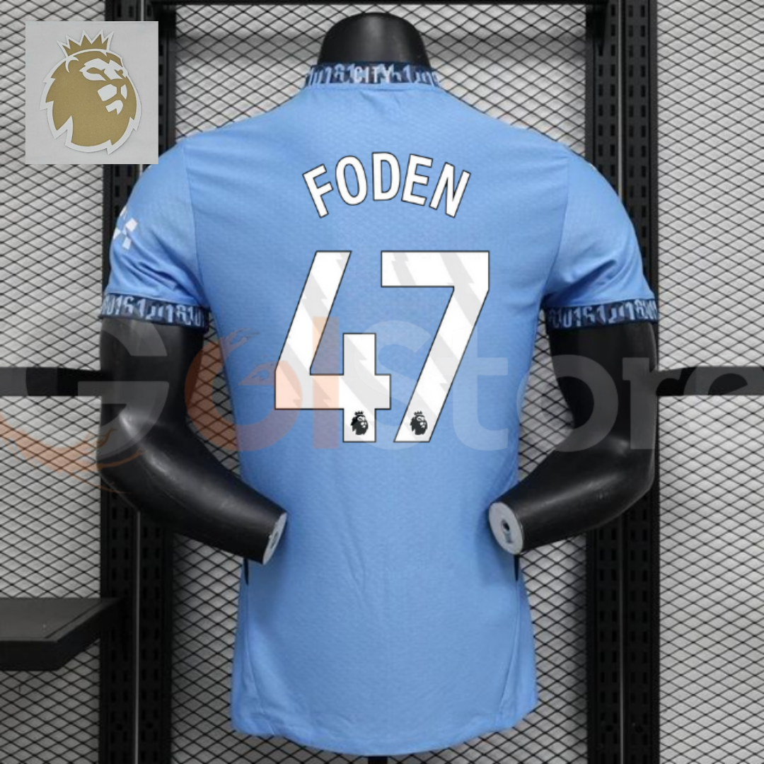 Man City 2024-25 Home Player Jersey Foden #47 PL