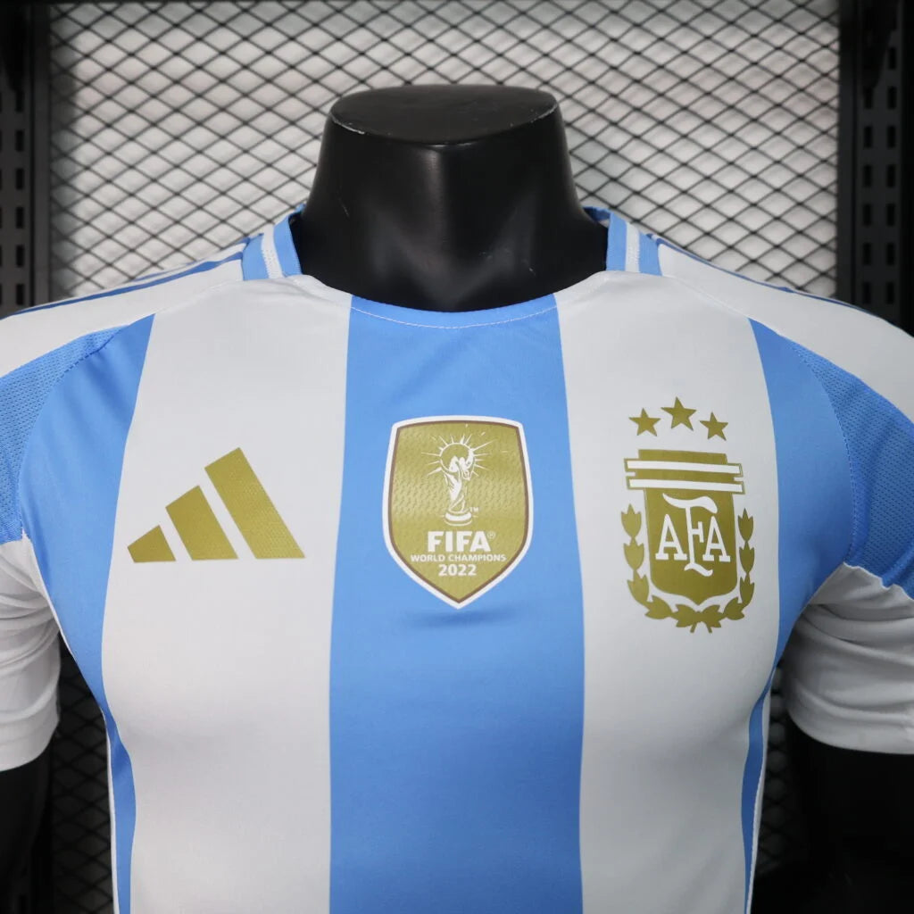 Argentina 2024-25 Home Player Version Short Sleeve Jersey Personalized S-2XL