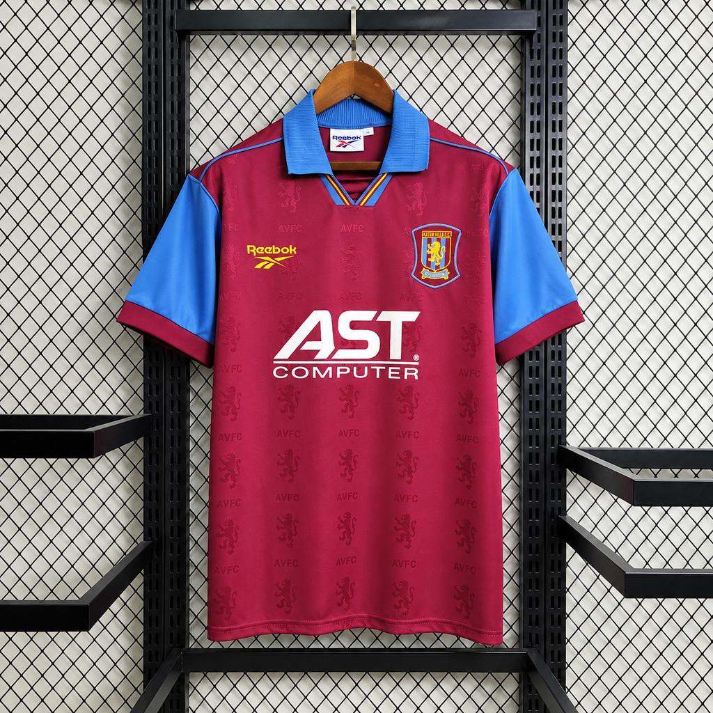 Retro Aston Villa 1995-97 Home Jersey Short Sleeve