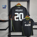 2010/11 Real Madrid Retro Away Black Jersey #20 Higuain UCL Personalized