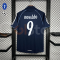 2005/06 Real Madrid Retro Away Navy Blue Jersey #9 Ronaldo UCL Personalized