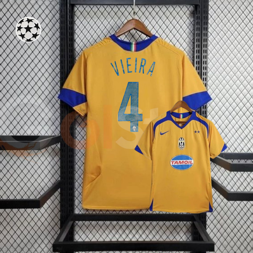 Juventus 2005-2006 Retro Third Short Sleeve Jersey #4 Personalized UCL Patch Rare Collector