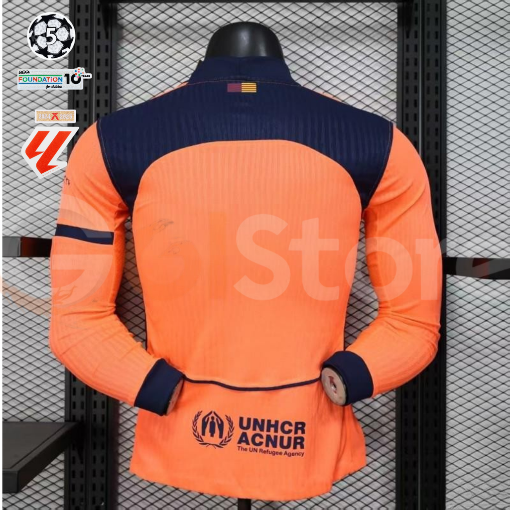 FC Barcelona 2025-26 Third Professional Long Sleeve Jersey | Custom Name & Number | UCL & La Liga