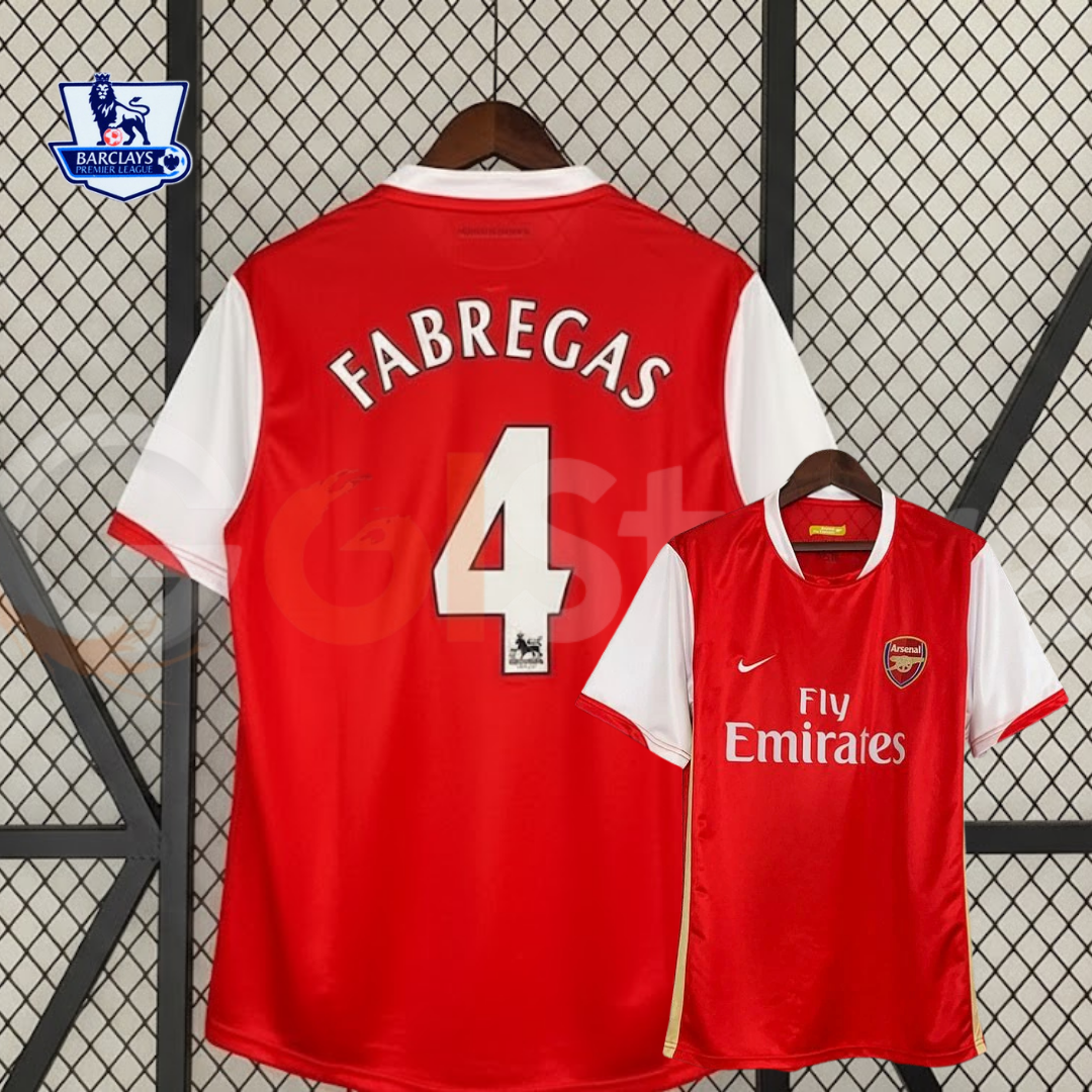 Arsenal 2006-08 Retro Home Jersey | #4 Cesc Fabregas | Premier League