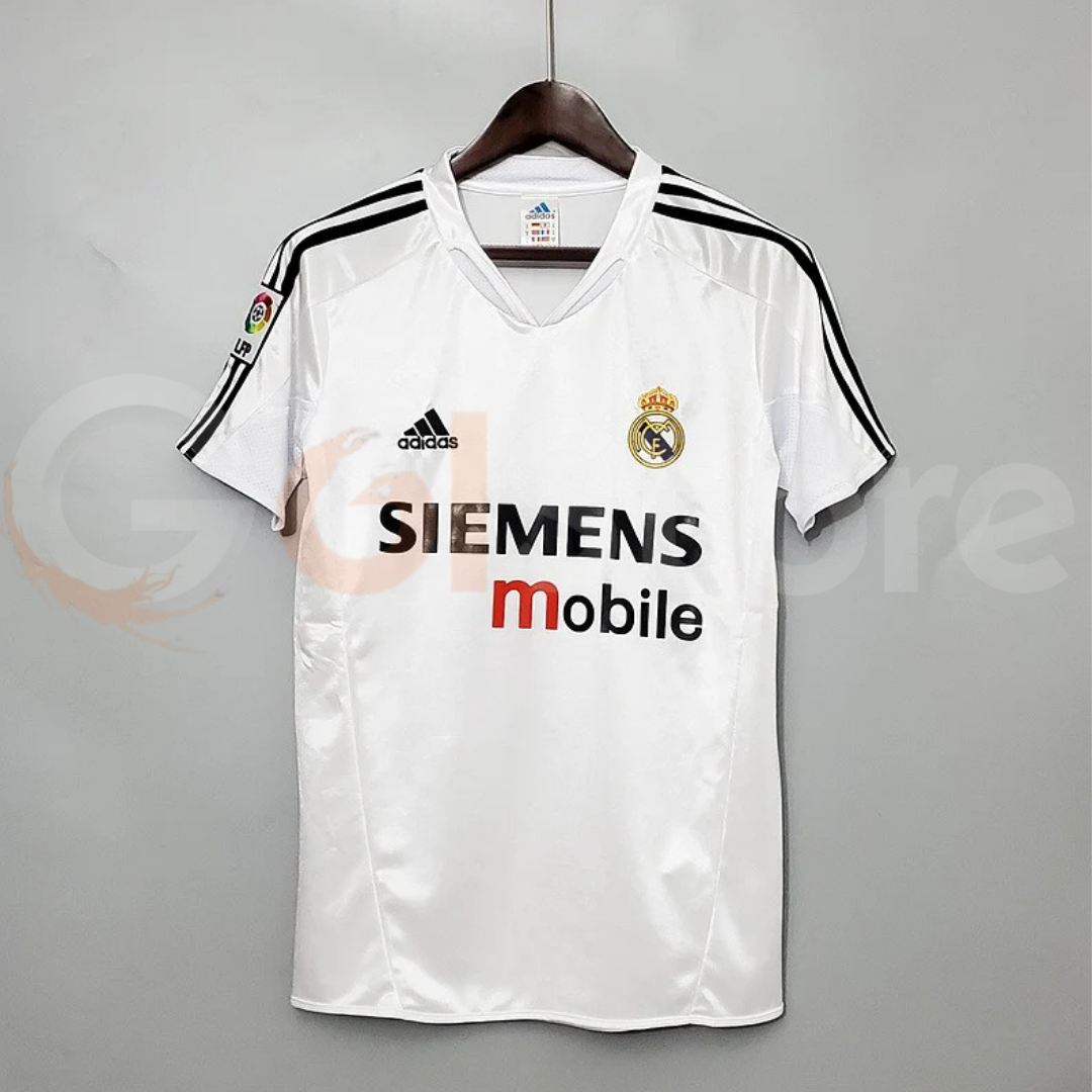 2004/05 Real Madrid Retro Home Jersey #5 Zidane La Liga Personalized