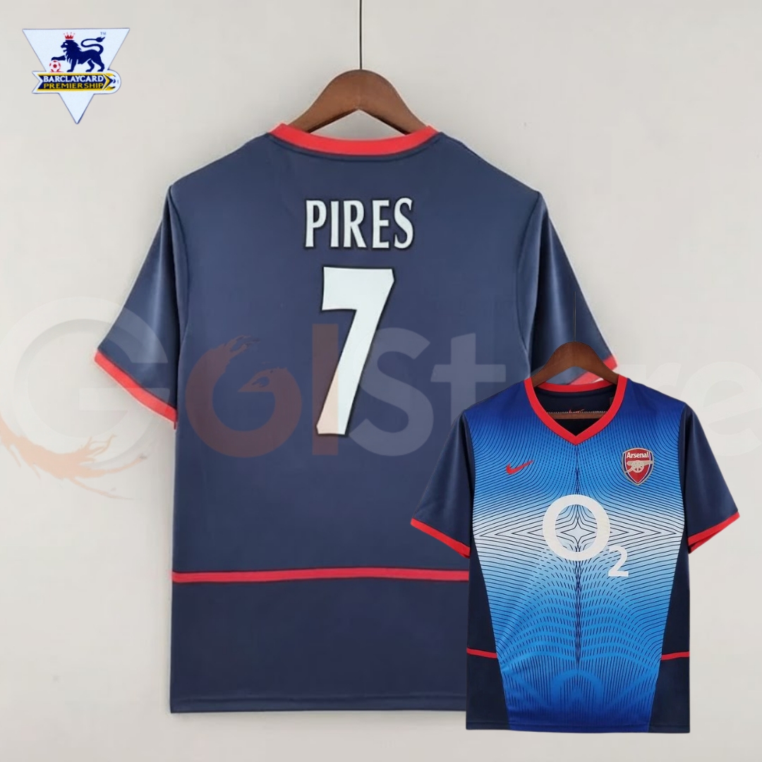 Arsenal 2002-04 Retro Away Jersey | #7 Robert Pires | Premier League