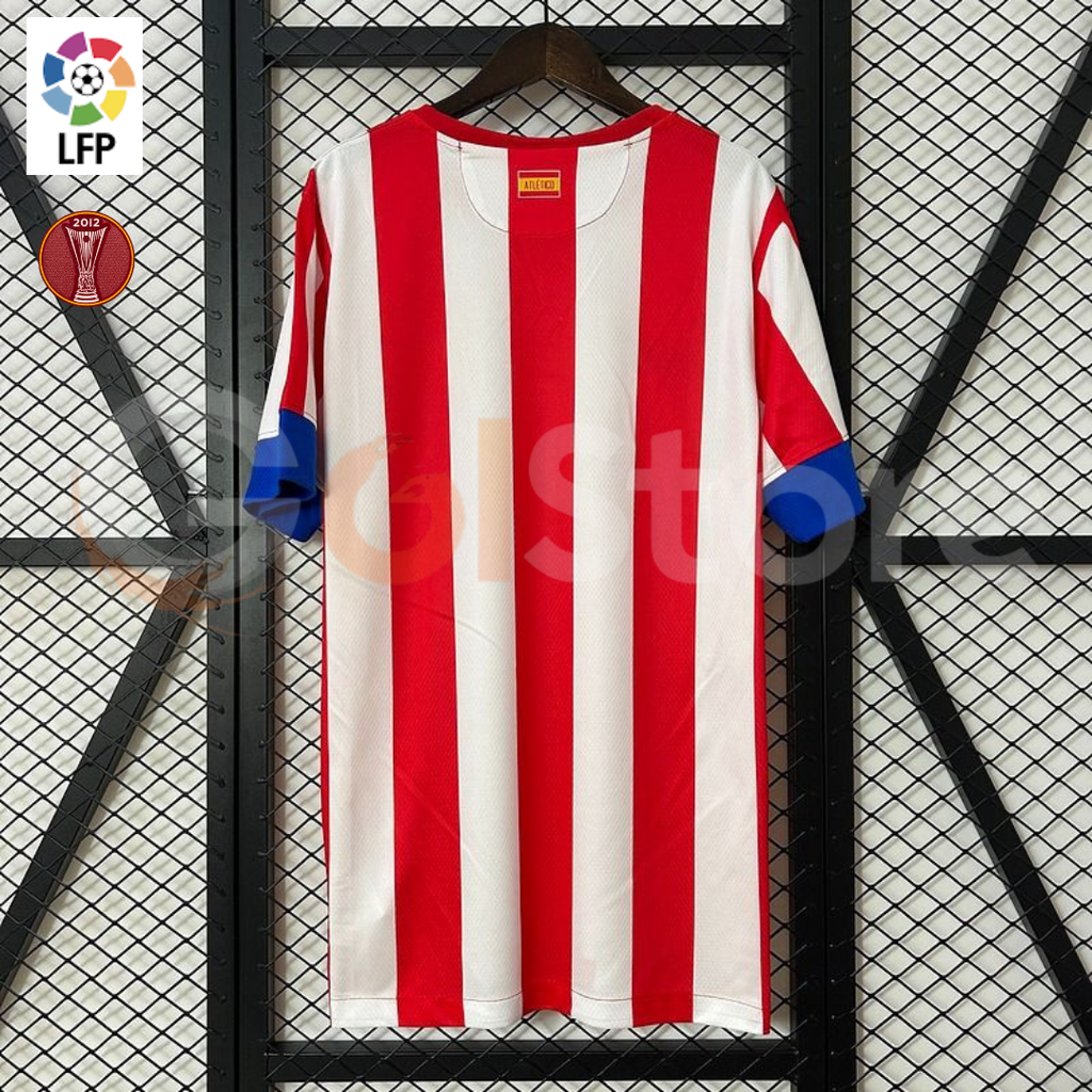 Atlético Madrid 2012-13 Retro Home Jersey – Custom Name & Number | Short Sleeve | S–2XL