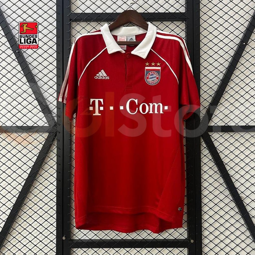 Bayern Munich 2005-2006 Retro Home Short Sleeve Jersey #10 Makaay Bundesliga Patch Personalized Rare