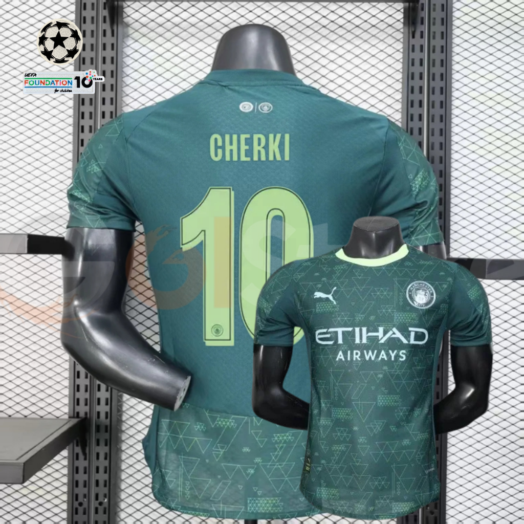 Man City 25-26 Fourth Player Jersey Cherki #10 UCL
