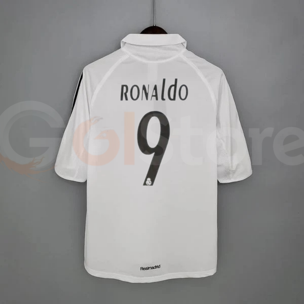 2005/06 Real Madrid Retro Home Jersey #9 Ronaldo La Liga Personalized