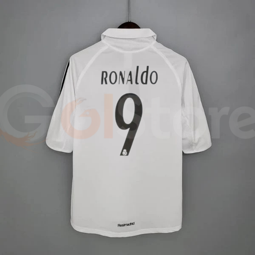 2005/06 Real Madrid Retro Home Jersey #9 Ronaldo La Liga Personalized