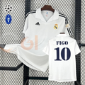 2002/03 Real Madrid Retro Home Jersey #10 Figo UCL Personalized