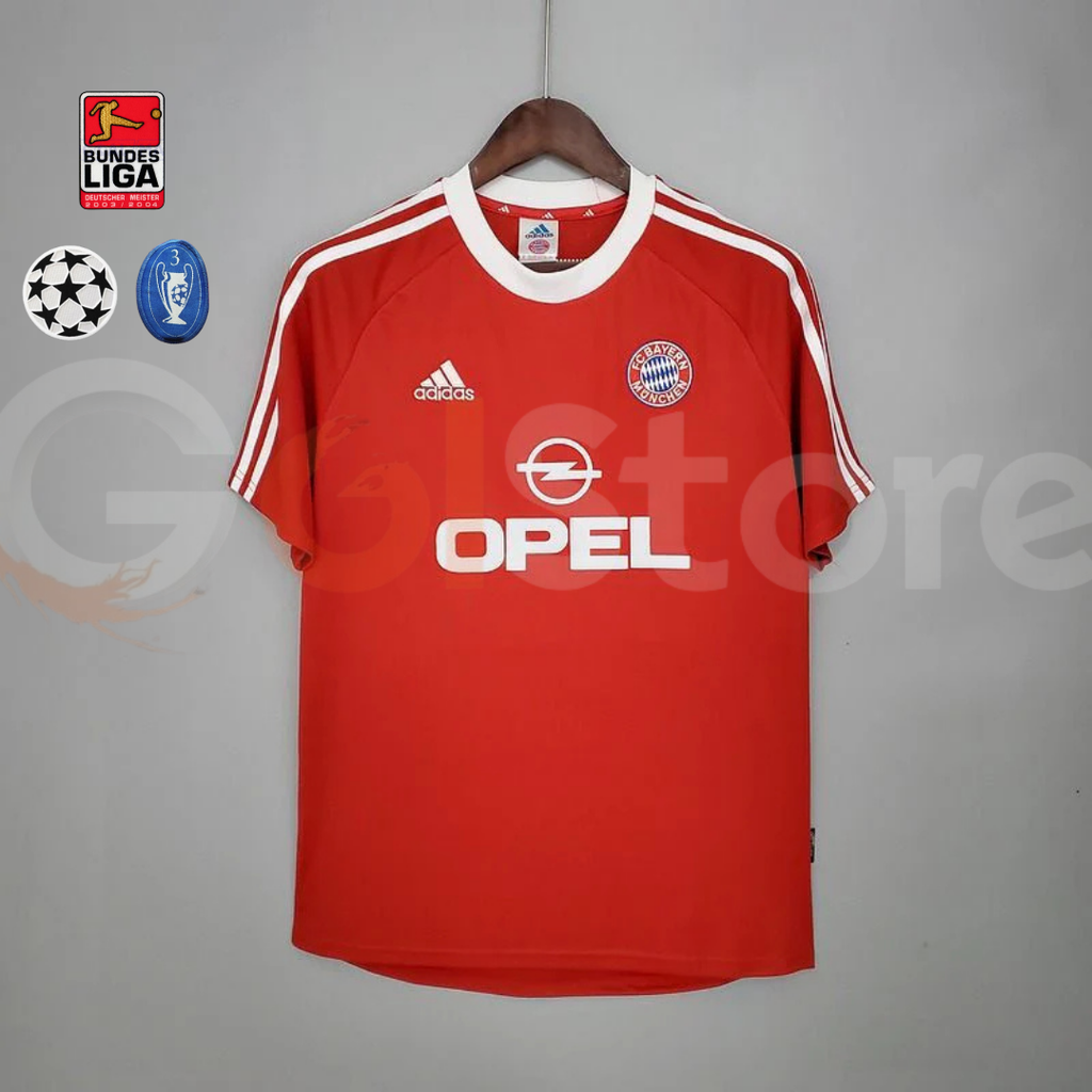 Bayern Munich 2000-2001 Retro Home Short Sleeve Jersey UCL Patch Personalized Rare Elber Effenberg Kahn