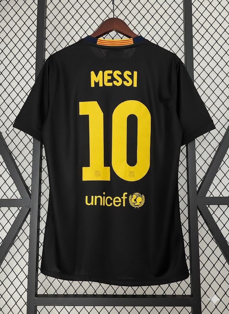FC Barcelona 2013-14 Retro Black Away Jersey | #10 Lionel Messi | La Liga & UCL