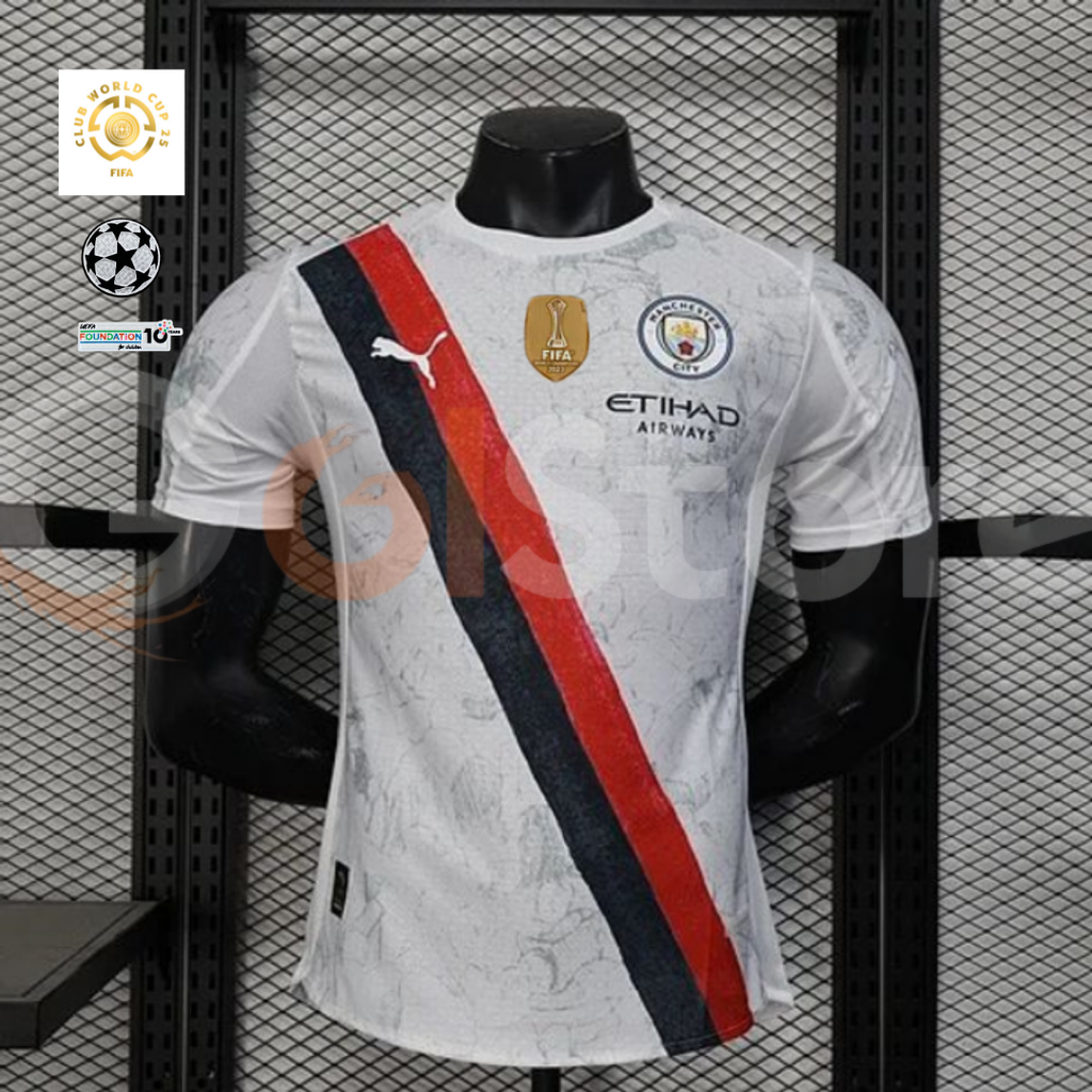 Man City 2025-26 Away Player Jersey Nico #14