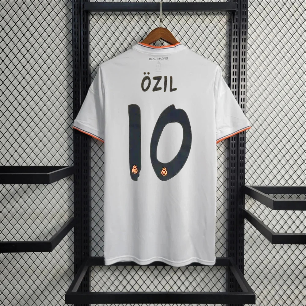 2013/14 Real Madrid Retro Home Jersey #10 Ozil UCL Personalized