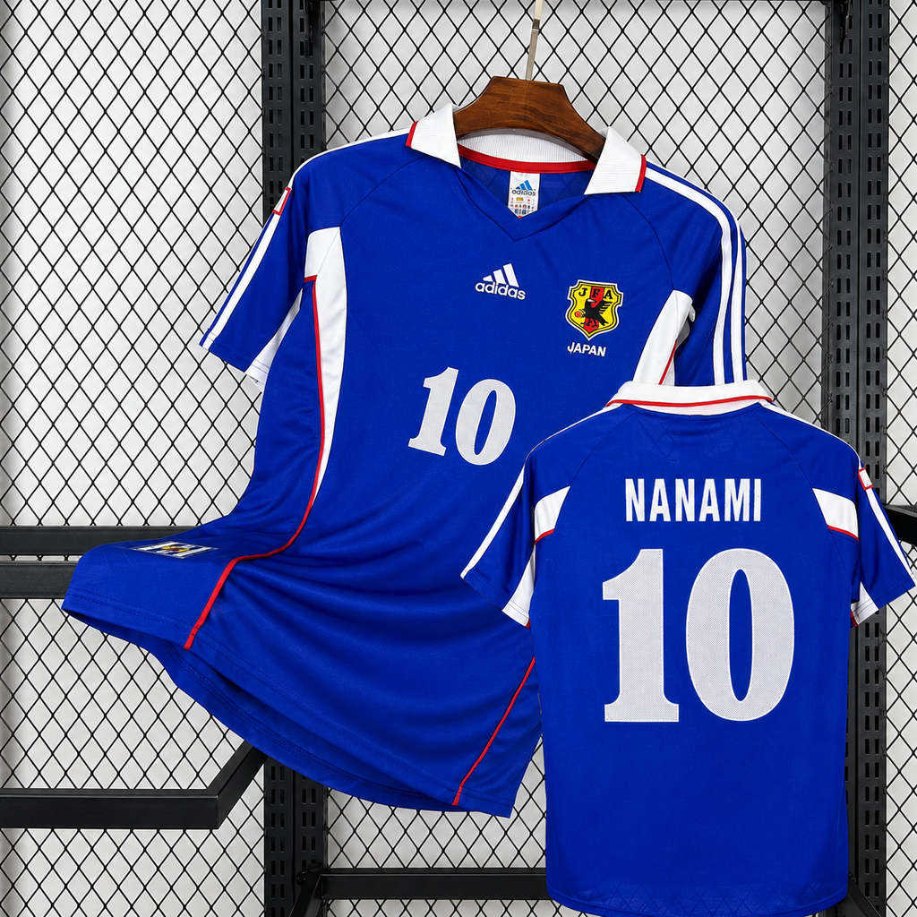 Maillot de football rétro domicile du Japon 2000, n°10 Nanami – Manches courtes Unisexe S-2XL