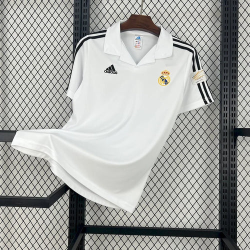 2002/03 Real Madrid Retro Home Jersey #5 Zidane UCL & La Liga Patch Personalized