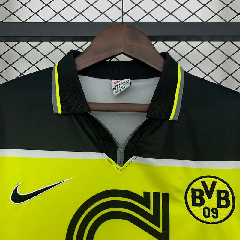 Borussia Dortmund 1996-1997 Green Retro Jersey
