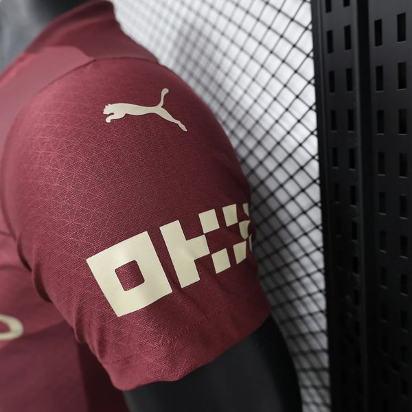 Manchester City 2024-2025 Away Short Sleeve Player Version Jersey #9 Haaland UCL Patch Personalized S-2XL