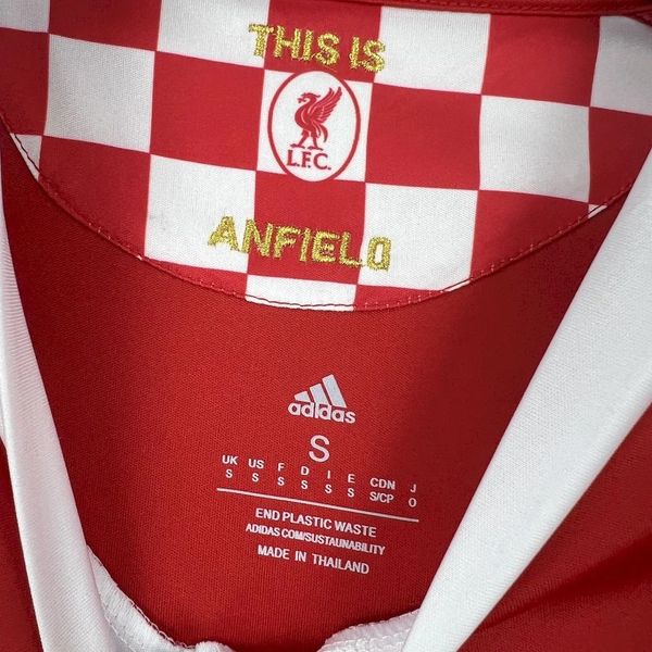 2008-2009 Liverpool Retro Red Home Short Sleeve Jersey Personalized PL UCL Patch